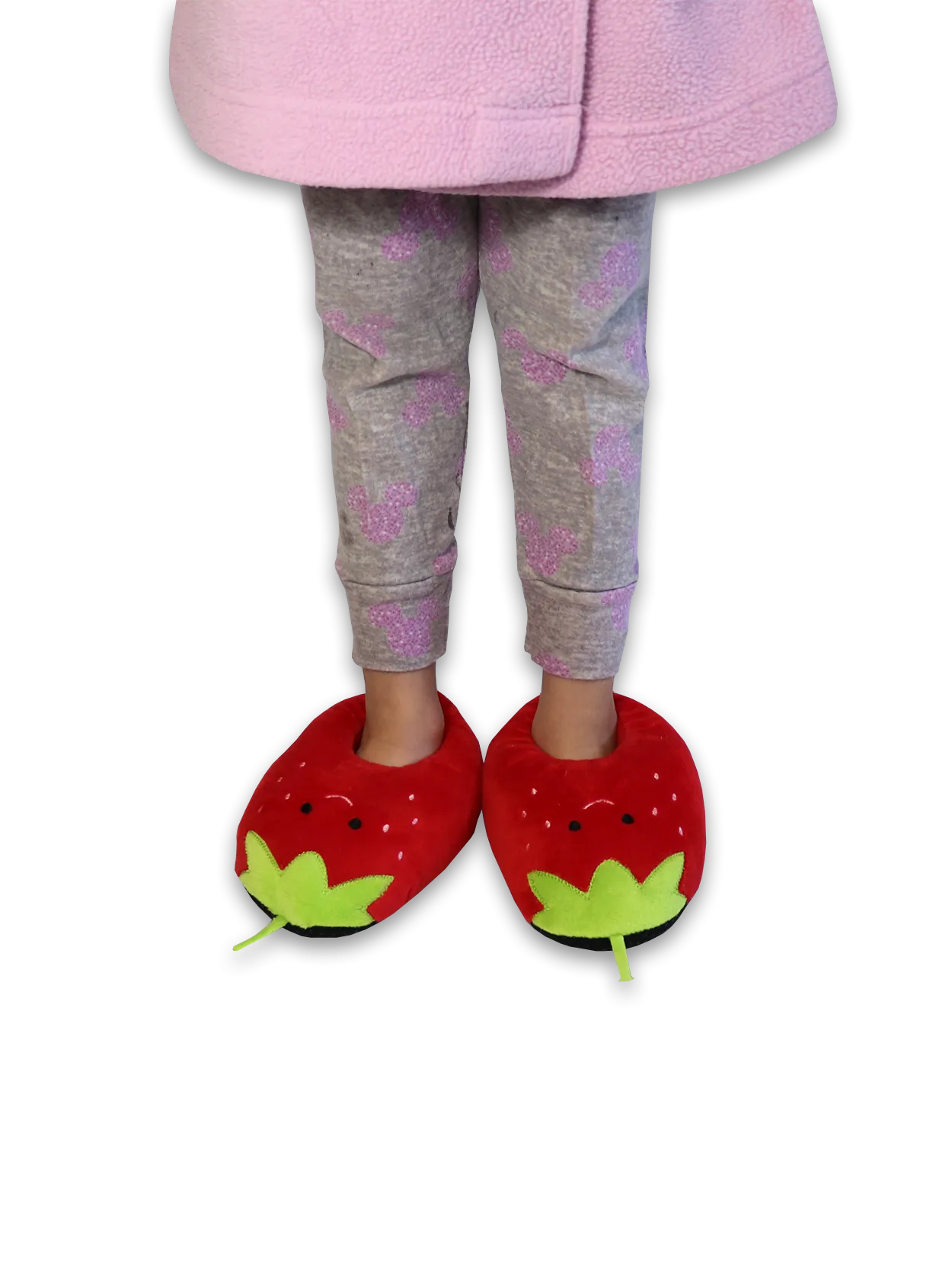 Strawberry Plush Slippers