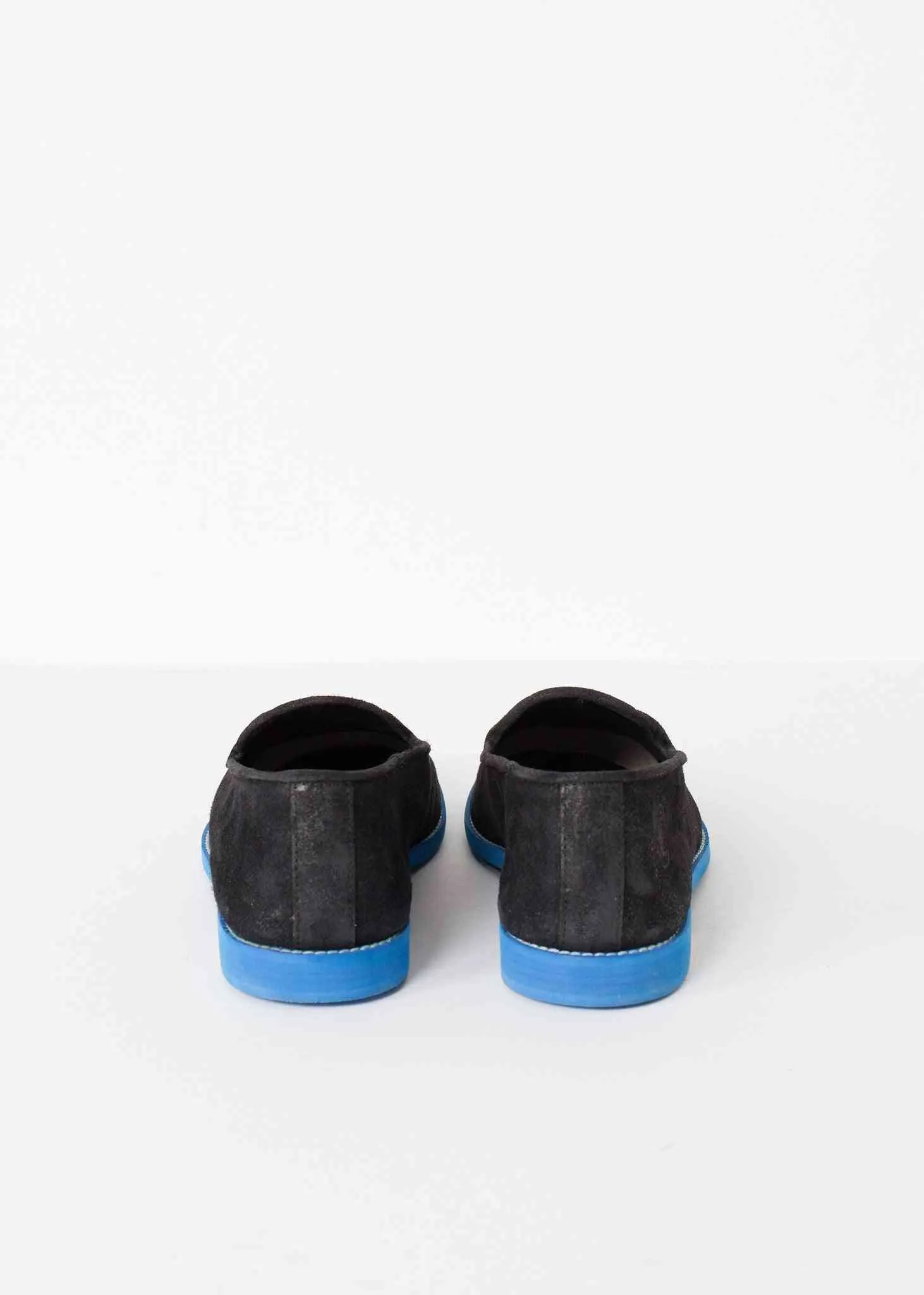 Suede Loafers - Black/Blue