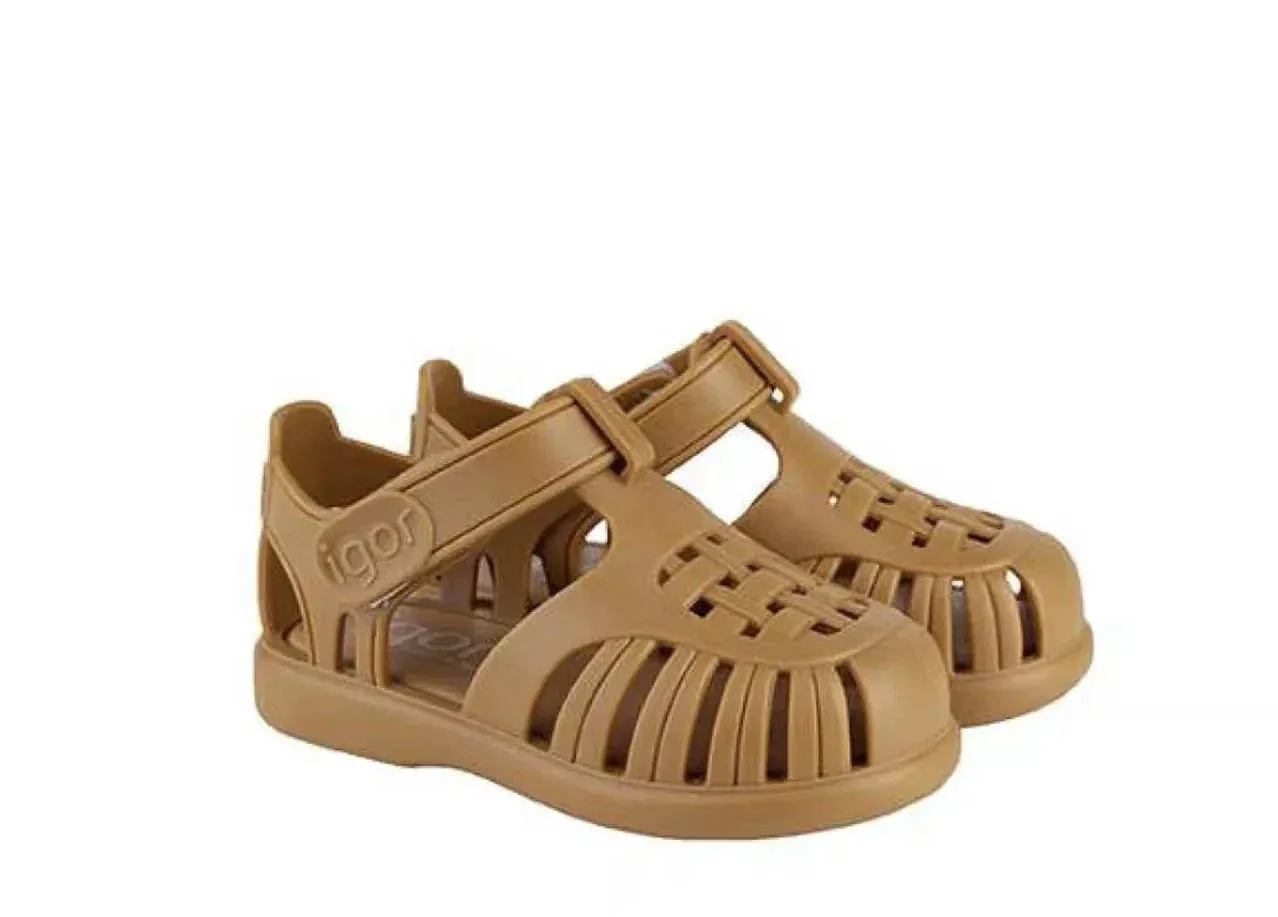 Summer Designer Kids Sandals New Boys Girls Solid Color Casual Baotou Roman Sandals Velcro Beach Children Shoes Gladiator