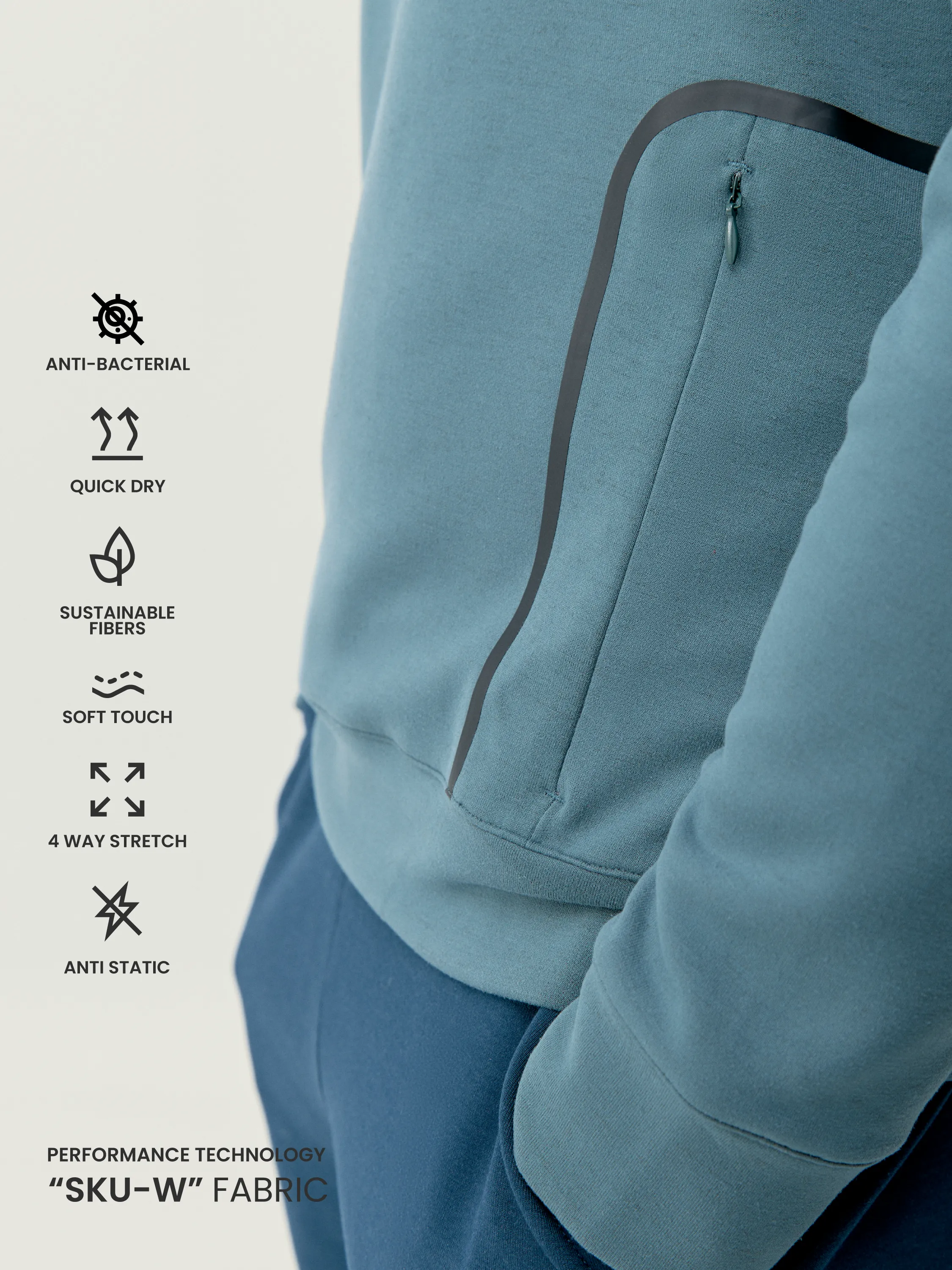 Sweatshirt Yangtse  Grey Green