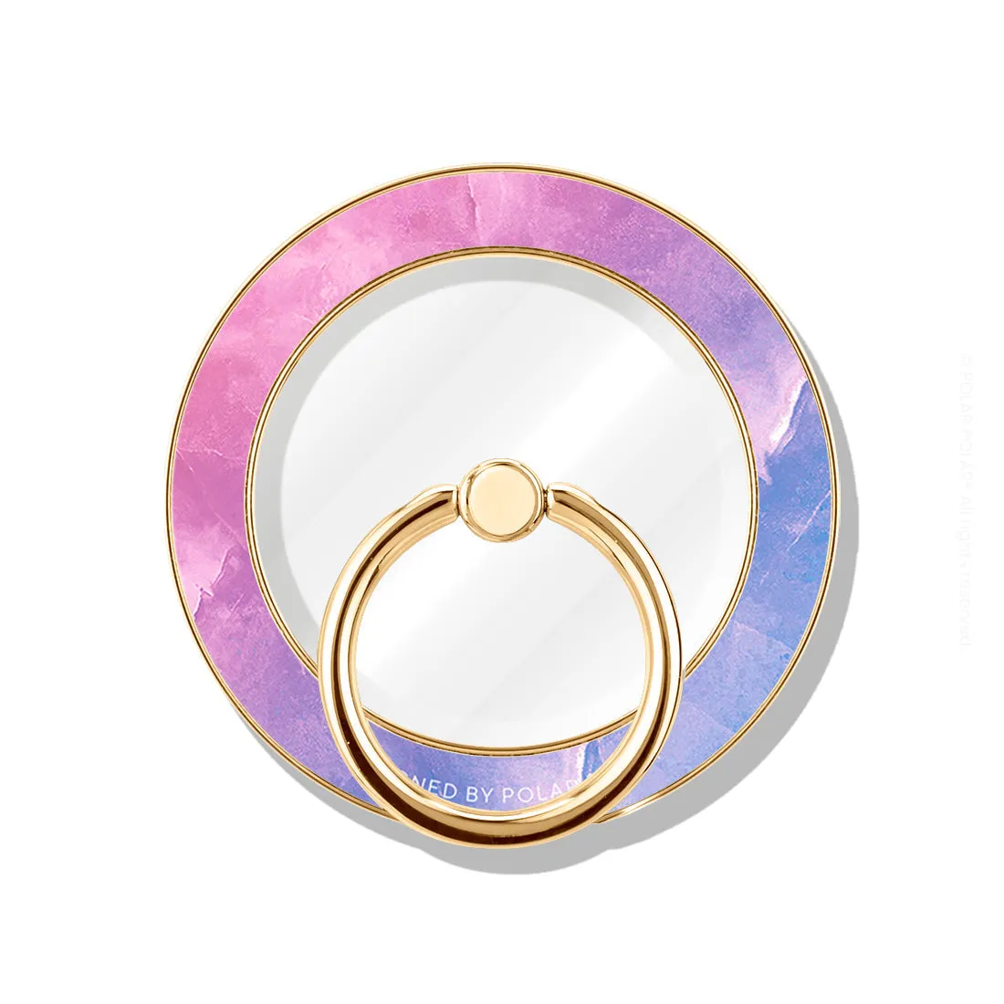 Sweet Rainbow - Golden MagSafe Phone Grip and Ring Holder Stand