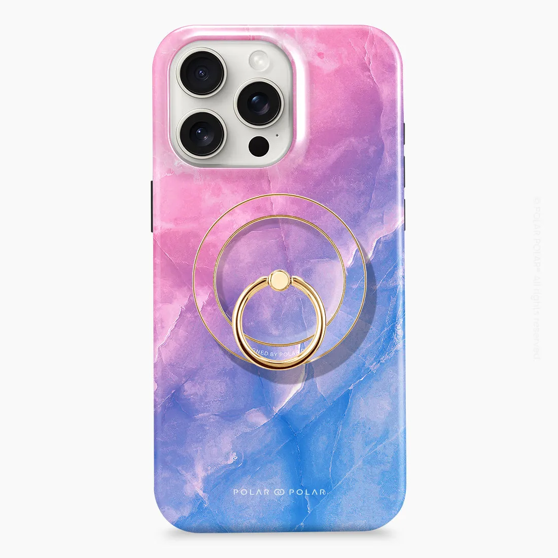 Sweet Rainbow - Golden MagSafe Phone Grip and Ring Holder Stand