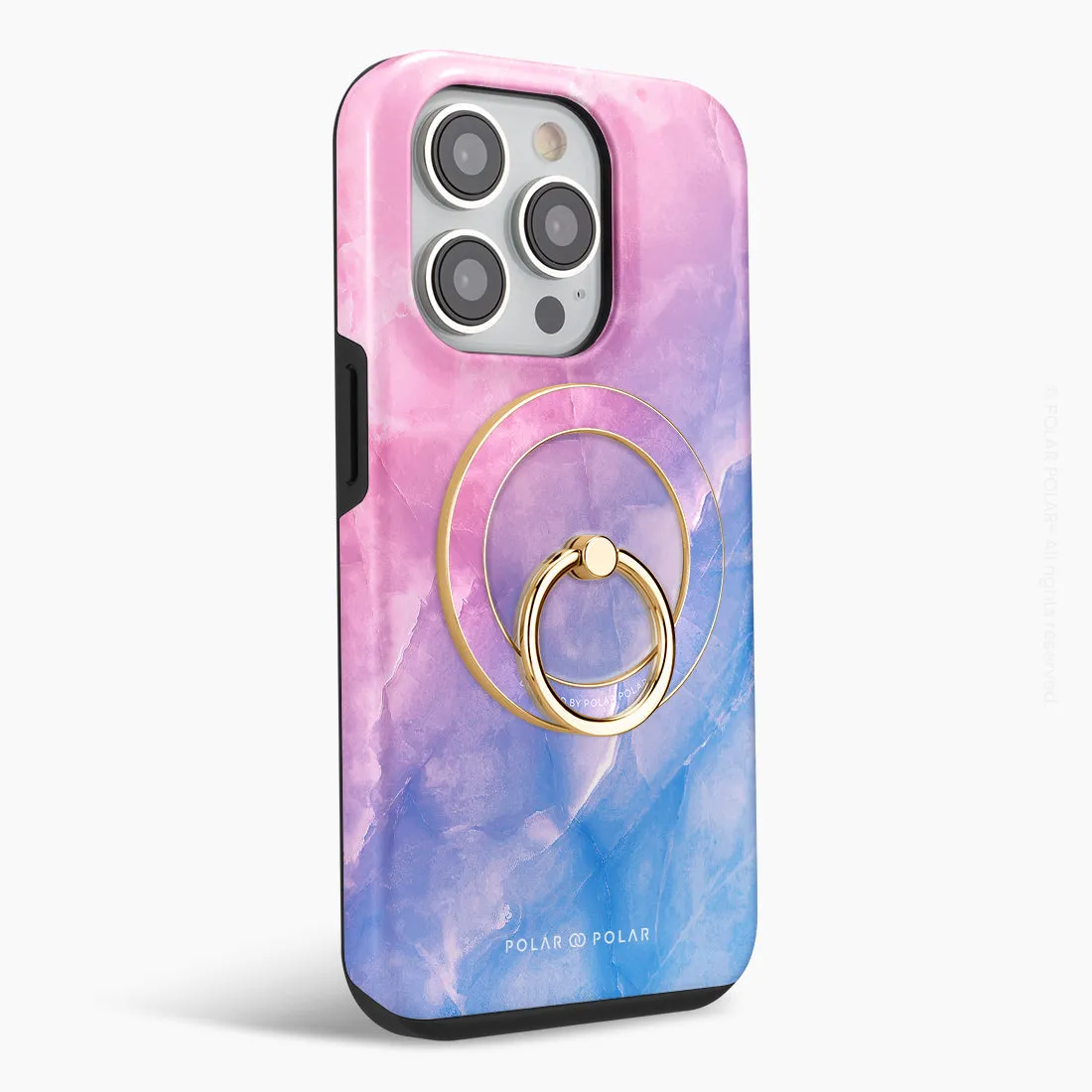 Sweet Rainbow - Golden MagSafe Phone Grip and Ring Holder Stand