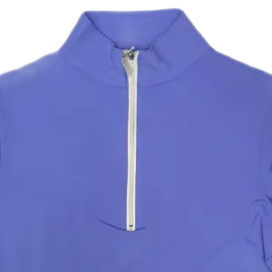Tailored Sportsman IceFil Long Sleeve Riding Shirt - Iris w/ Silver Zipper