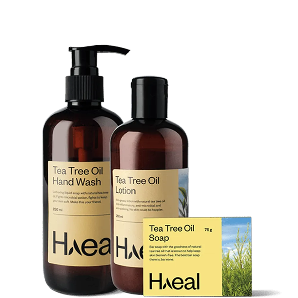 Tea Tree Oil Range Combo Pack (Handwash, Lotion & Soap)