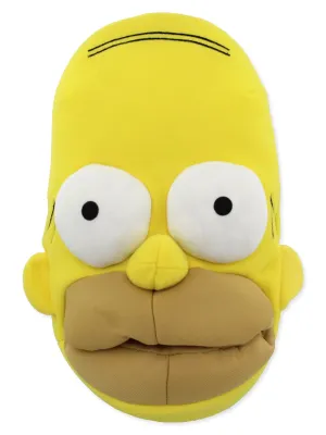 The Simpsons Novelty Plush Adult 3D Homer Simpson Face Slippers