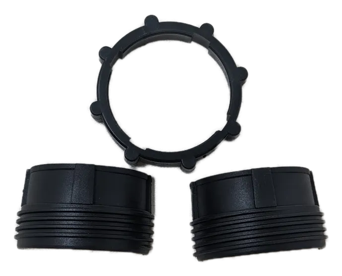 TUBE END SPLIT THREADED SLEEVE - 1.315"  TUBE (BOTH SIDES with ring) 1" Boom Pipe