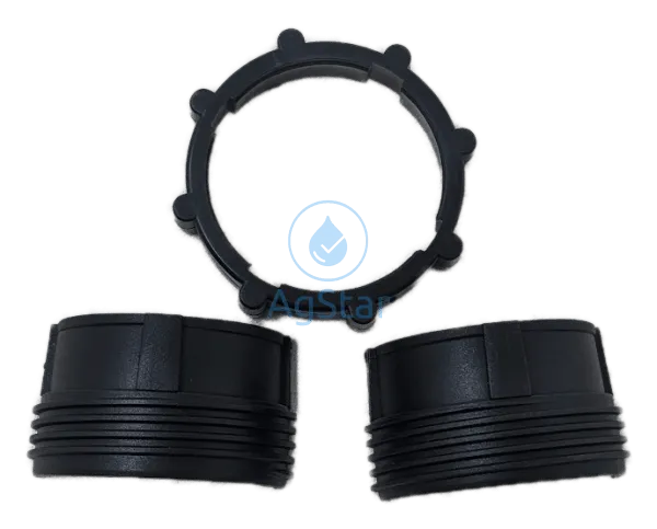 TUBE END SPLIT THREADED SLEEVE - 1.315"  TUBE (BOTH SIDES with ring) 1" Boom Pipe