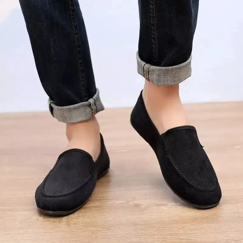 Vintage brown loafers for men