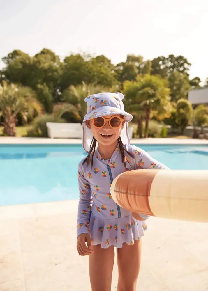 Waterfall - Beachball Zip Up Long Sleeve Swimsuit