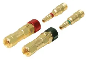 Western Enterprises Quick Connects, Regulator to Hose, QDB105 (M) Plug; QDB106 (F) Socket, Oxygen, QDB32