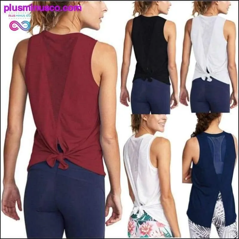 Women Gym Shirt Summer Yoga Tank Top Quick Dry Mesh Sport