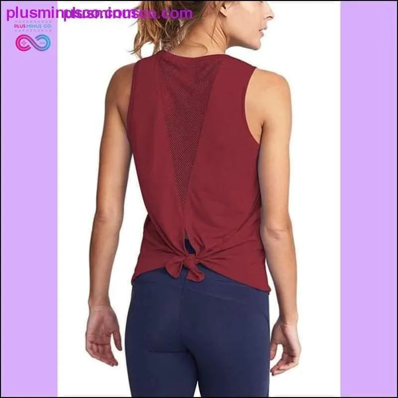 Women Gym Shirt Summer Yoga Tank Top Quick Dry Mesh Sport