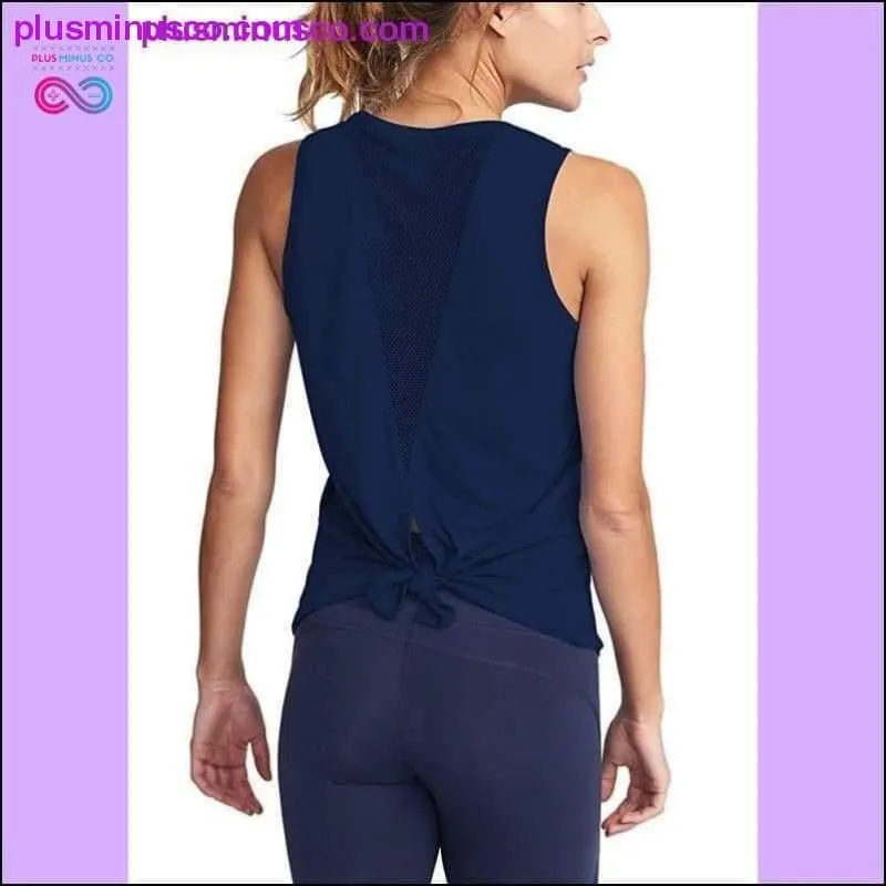 Women Gym Shirt Summer Yoga Tank Top Quick Dry Mesh Sport