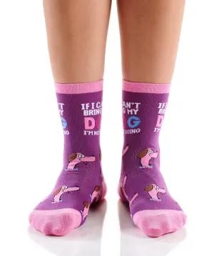 Women's Crew Sock, Word Of Dog