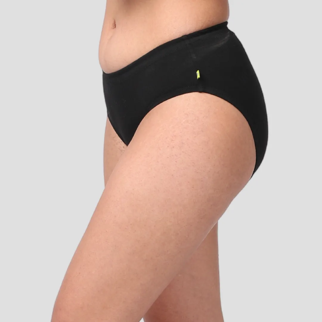 Women's Incontinence Briefs-Black
