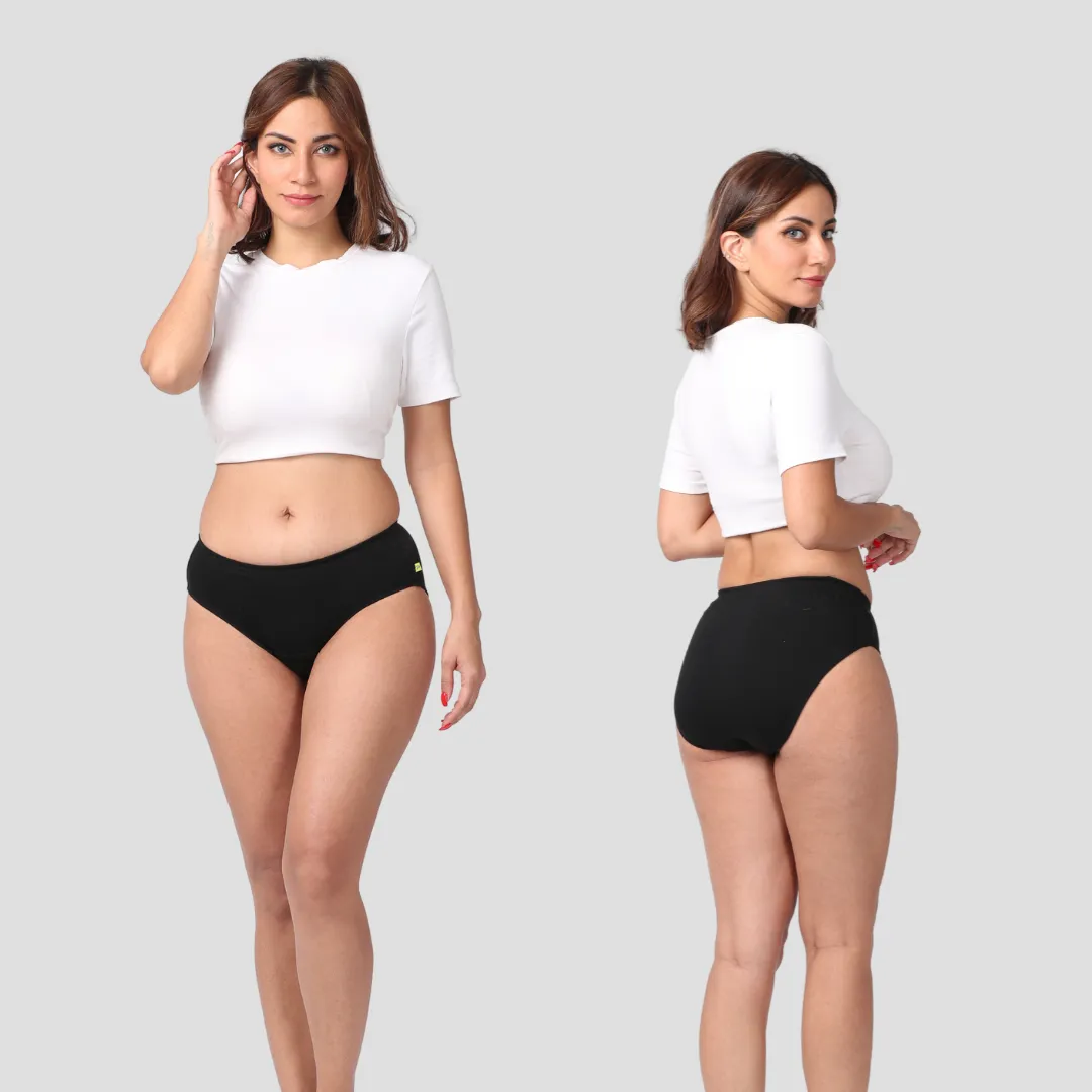 Women's Incontinence Briefs-Black