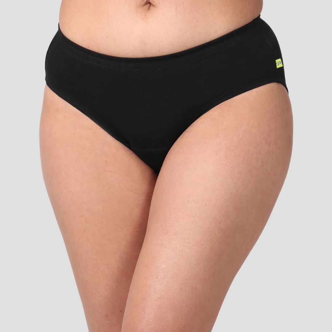 Women's Incontinence Briefs-Black