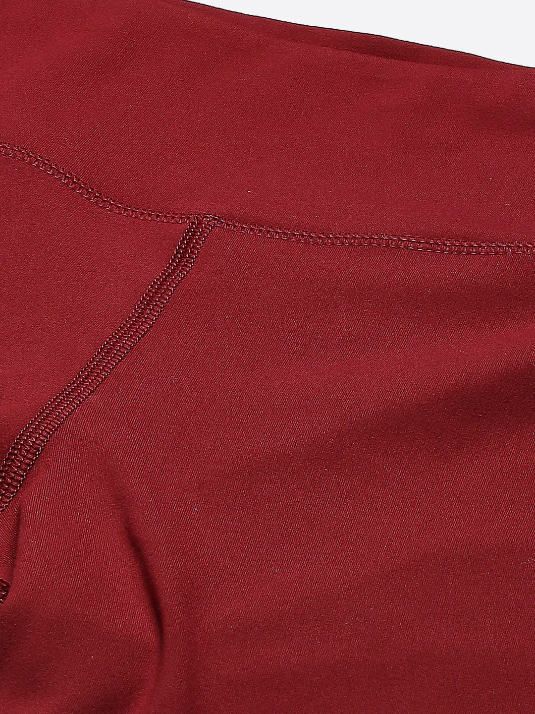 Women's Maroon Color-Blocked Training Quick Dry Tights