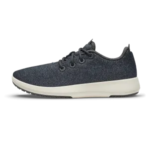 Women's Wool Runner Mizzles - Natural Black (Natural White Sole)