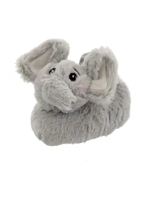 Yankee Toy Box Plush Elephant Sock Top Slippers