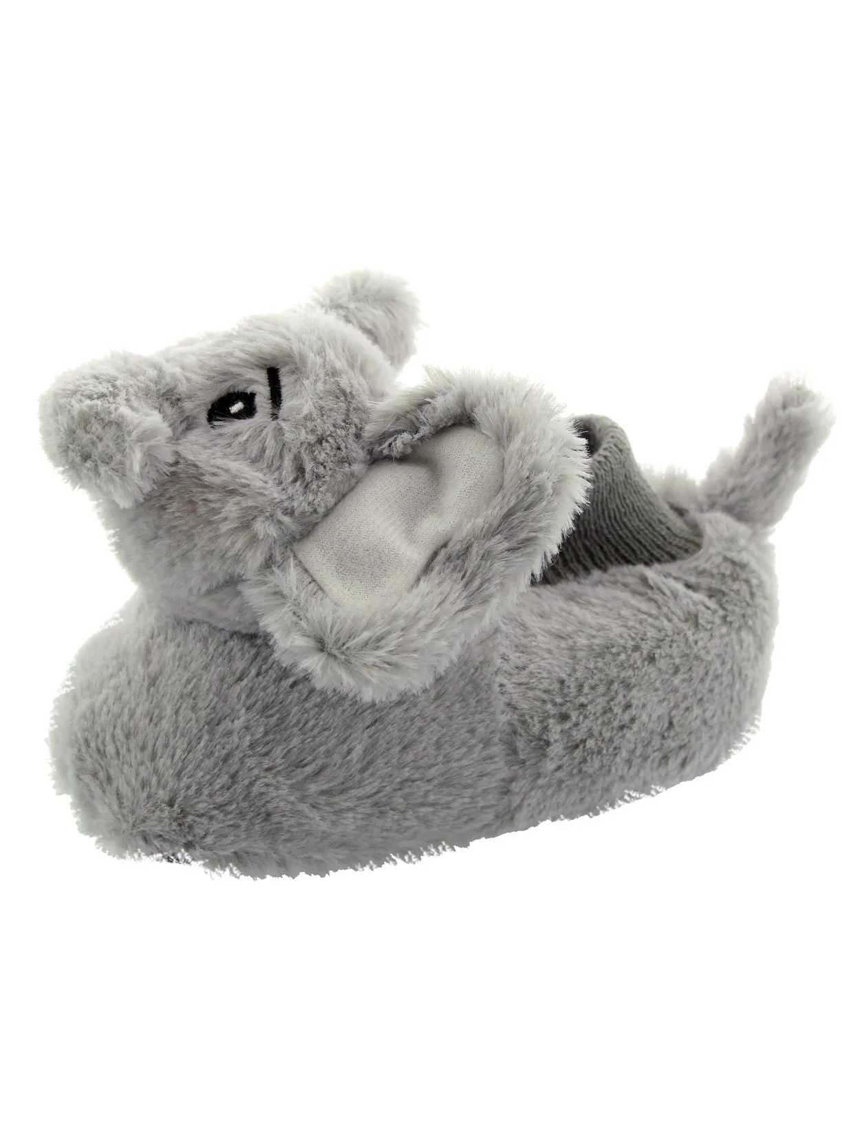 Yankee Toy Box Plush Elephant Sock Top Slippers